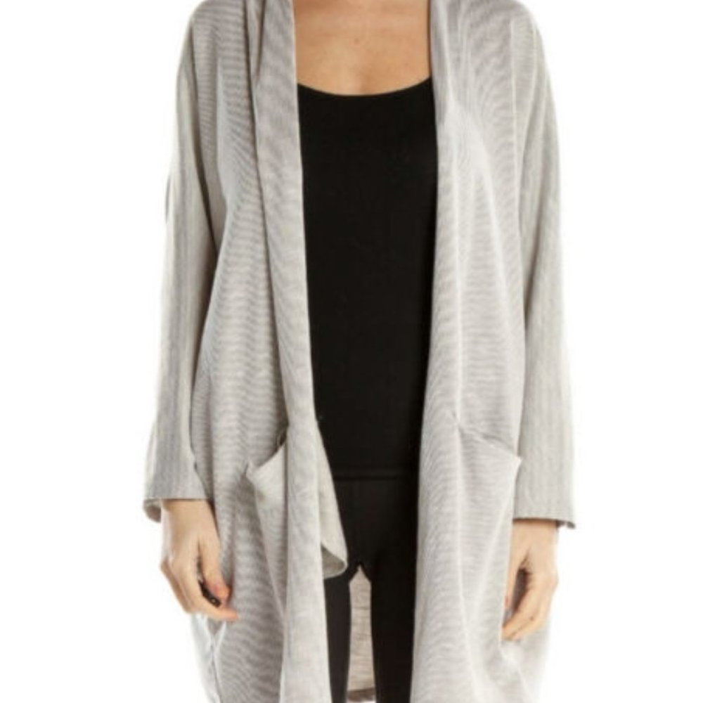 NWT DONNI. Ribbed Sweater Coat - Picture 2 of 5